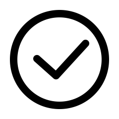 Iconmonstr check mark circle lined 240